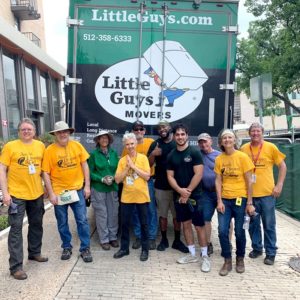 Little Guys Movers volunteers with the Austin Disaster Relief Network