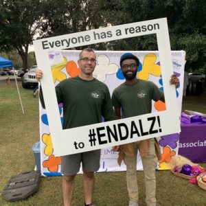 Gainesville Little Guys pose at the Walk to End Alzheimer's event