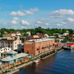 View of businesses on the Wilmington coast